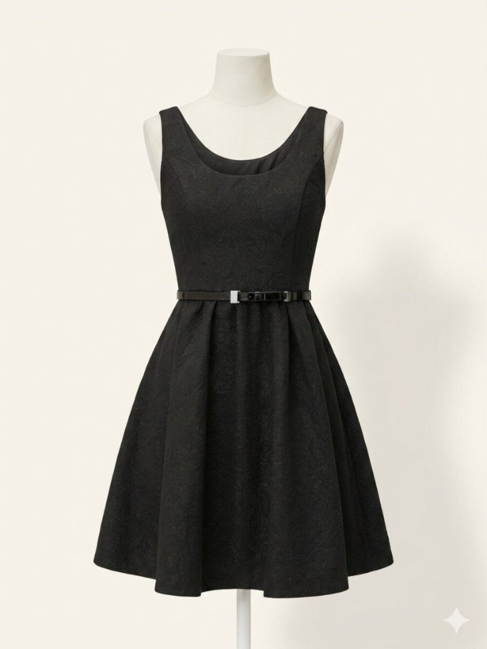 Princess Vera Wang Fit & Flare Embossed Shimmery Dress with Belt Size 0 -  EUC